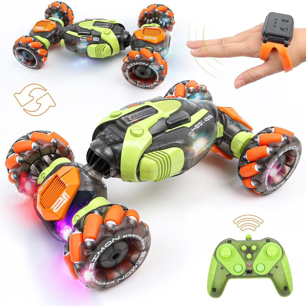 Gesture Sensing RC Stunt Car - Remote & Hand-Controlled Drift Toy for